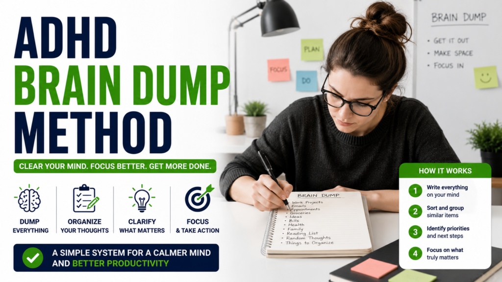 ADHD Brain Dump Template Free Method – Practical ADHD Guide
