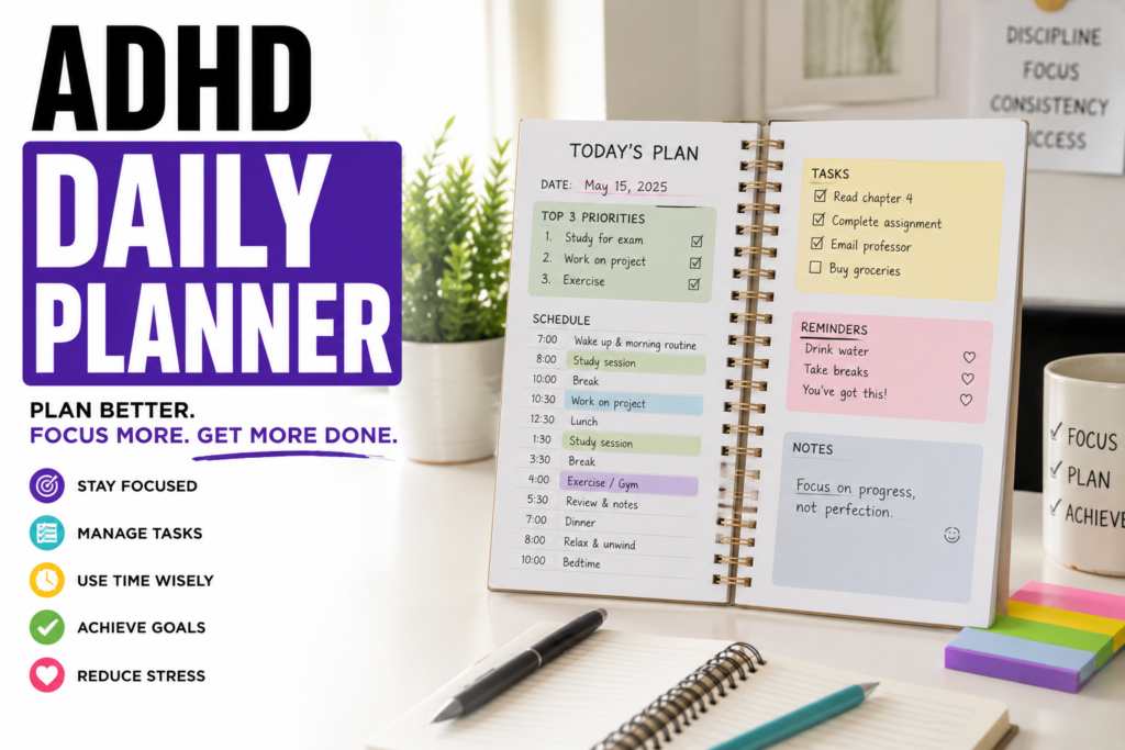 ADHD Daily Planning System That Prevents Overwhel
