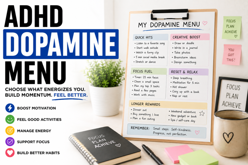 ADHD Dopamine Menu: The Productivity Hack Nobody Talks About