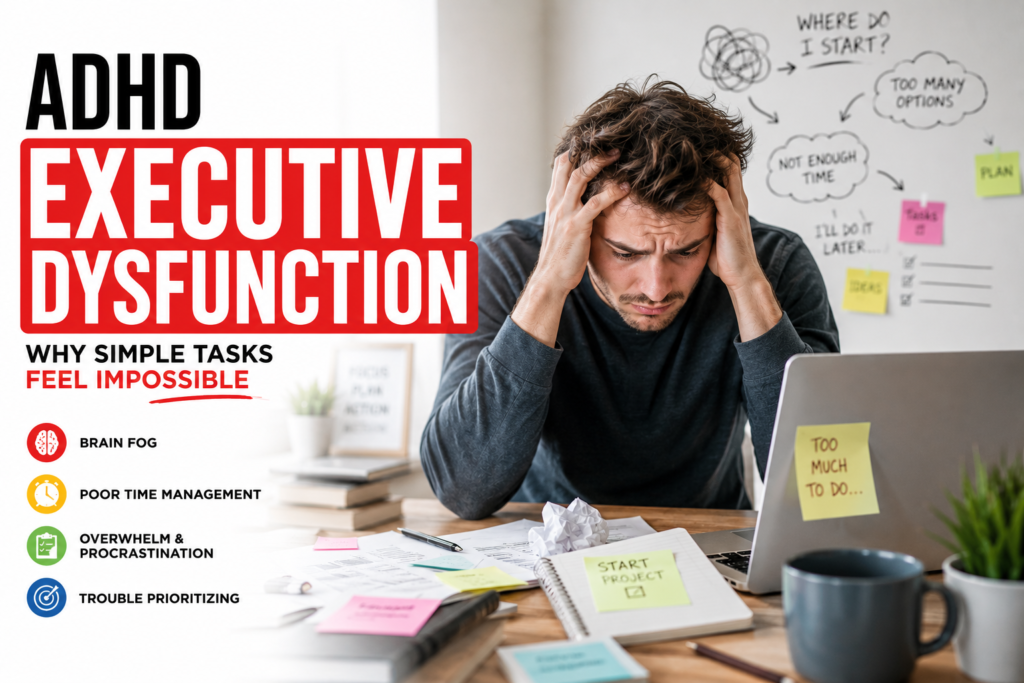 ADHD Executive Dysfunction Explained with Real Examples