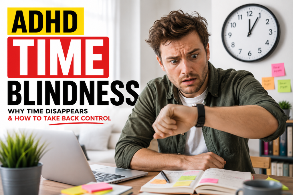 ADHD Time Blindness: Why Hours Feel Like Minutes
