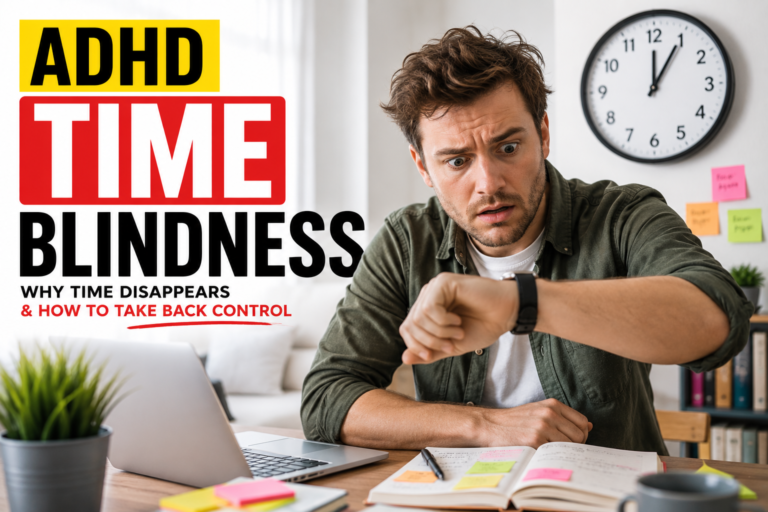 ADHD Time Blindness: Why Hours Feel Like Minutes