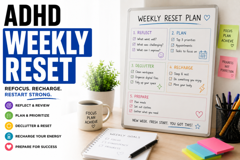 ADHD Weekly Reset Routine How to Start Every Week Without Overwhelm