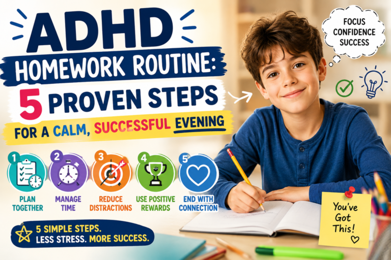 ADHD Homework Routine: 5 Proven Steps for a Calm, Successful Evening