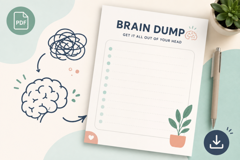 ADHD Brain Dump Printable PDF (Free Download) | ADHD Guider