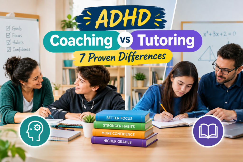 DHD Academic Coaching vs Tutoring: What Each One Actually Does